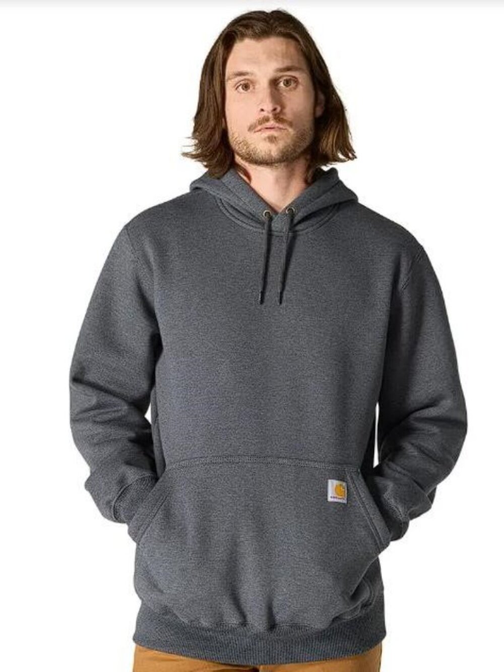 CARHARTT Men's Paxton Sweatshirt Size L in Carbon Heather